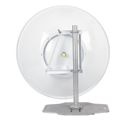 Antena direccional de 4 ft, 5.1 a 7.125 GHz, Ganancia 36 dBi, Conectores RP-SMA Hembra, Polarización doble, incluye montaje para torre o mástil