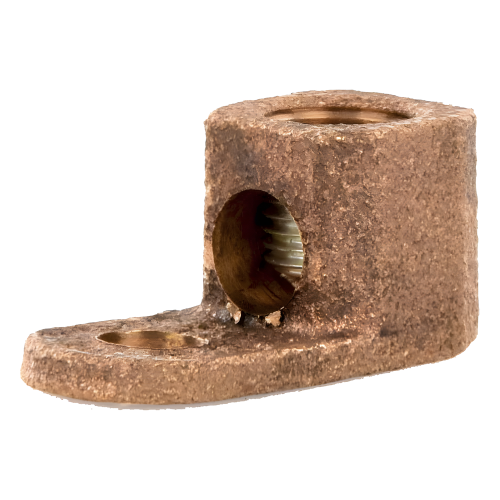 Terminal Tipo Lengüeta Recta de Cobre, Cal. 8 a 1/0 AWG, Orificio para perno de 5/16" (7.9mm)