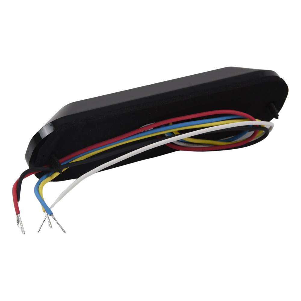 Luz Auxiliar de 4 LED, Rojo/Claro, Lente Transparente