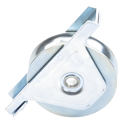 338 - Rueda de 12 cm / Capacidad Para Puertas de Hasta 400 kg / Canal Tipo "U"
