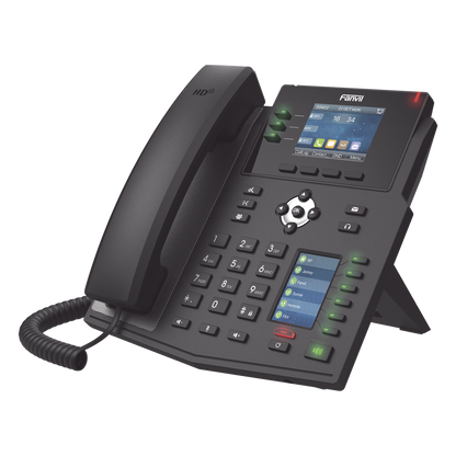 Teléfono IP Empresarial con Estándares Europeos, 12 lineas SIP con pantalla a color, 30 teclas DSS/BLF, puertos Gigabit, IPv6, Opus , PoE/DC