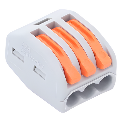 Conector Compacto para 1 Cable de Entrada 2 Cables de Salida / Cables Compatibles 12AWG-28AWG