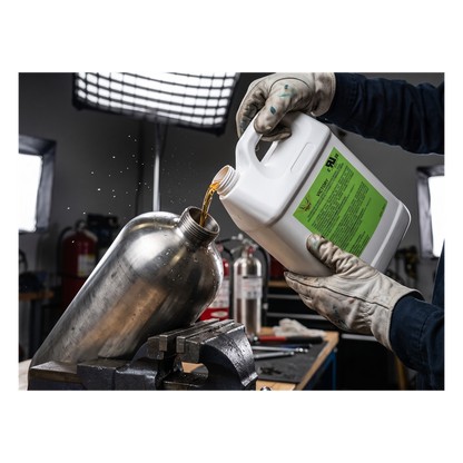 Galón para recarga de agente liquido, 6 L (1.6 gal), para extintores de cocina clase K, compatible con WC6L.