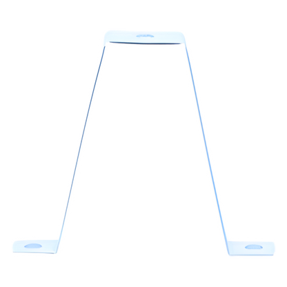 Soporte doble para sujetador universal, ideal para instalación en techo, con acabado Electro Zinc para varilla de 1/4 y 5/16