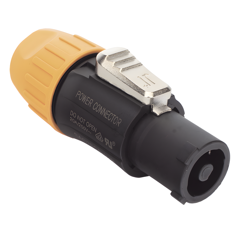 POWERCOM, línea, neutro y conexión a tierra de seguridad preadaptada IP65 Color Negro