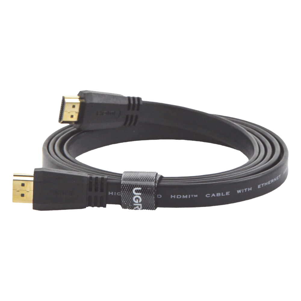 Cable HDMI 2.0 Plano de 1.5 Metros (4.92 Pies) / 4K@60Hz / HDR / 3D / HEC (Canal Ethernet HDMI) / ARC (Canal de Retorno de Audio / Color Profundo de