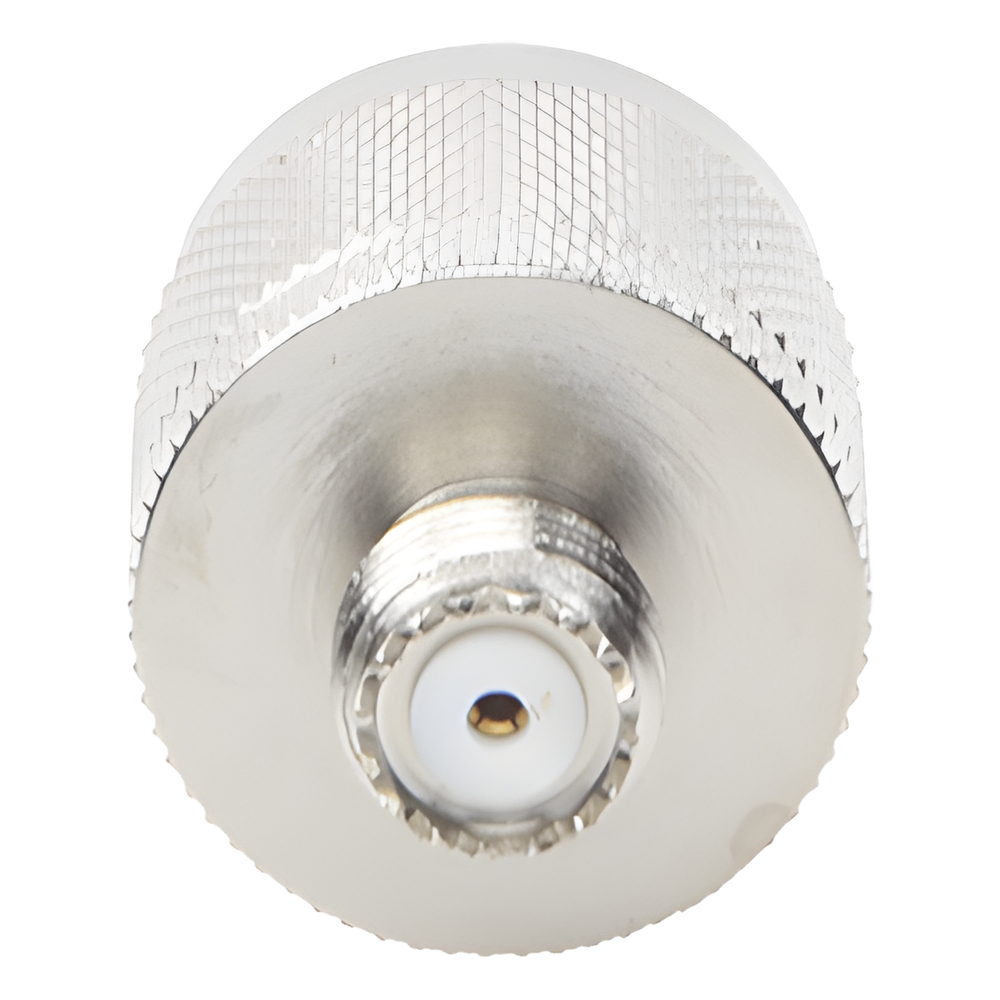 Adaptador en Línea, de Conector Mini UHF Hembra a N Macho, Níquel/ Oro/ Teflón