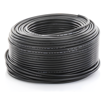 Cable Fotovoltaico Negro / 6mm² (10AWG) / Material COBRE / 2000V / Rollo de 100m