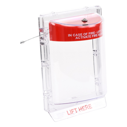 Cubierta Protectora Serie Stopper IIÆ De Policarbonato Super Resistente, Montaje Empotrado, Texto En Inglés, Sin Bocina