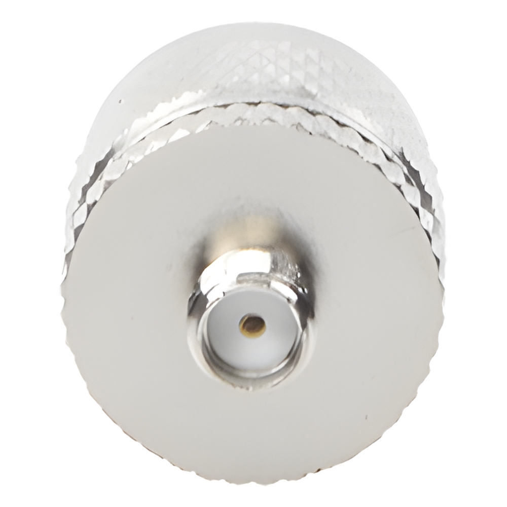 Adaptador en Línea de Conector SMA Hembra a UHF Macho (PL-259), Níquel/ Oro/ Teflón