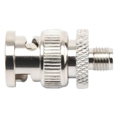Adaptador en Línea de Conector SMA Hembra a BNC Macho, Níquel/ Oro/ Teflón