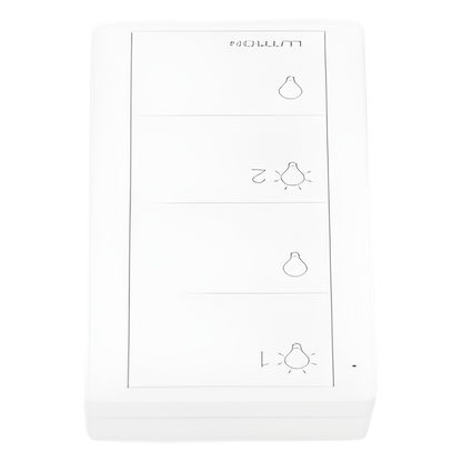 Control Pico inalámbrico de 4 botones para encender y apagar dos grupos de luces, con batería de 10 años, compatible con Caseta Wireless, RadioRA 2 y