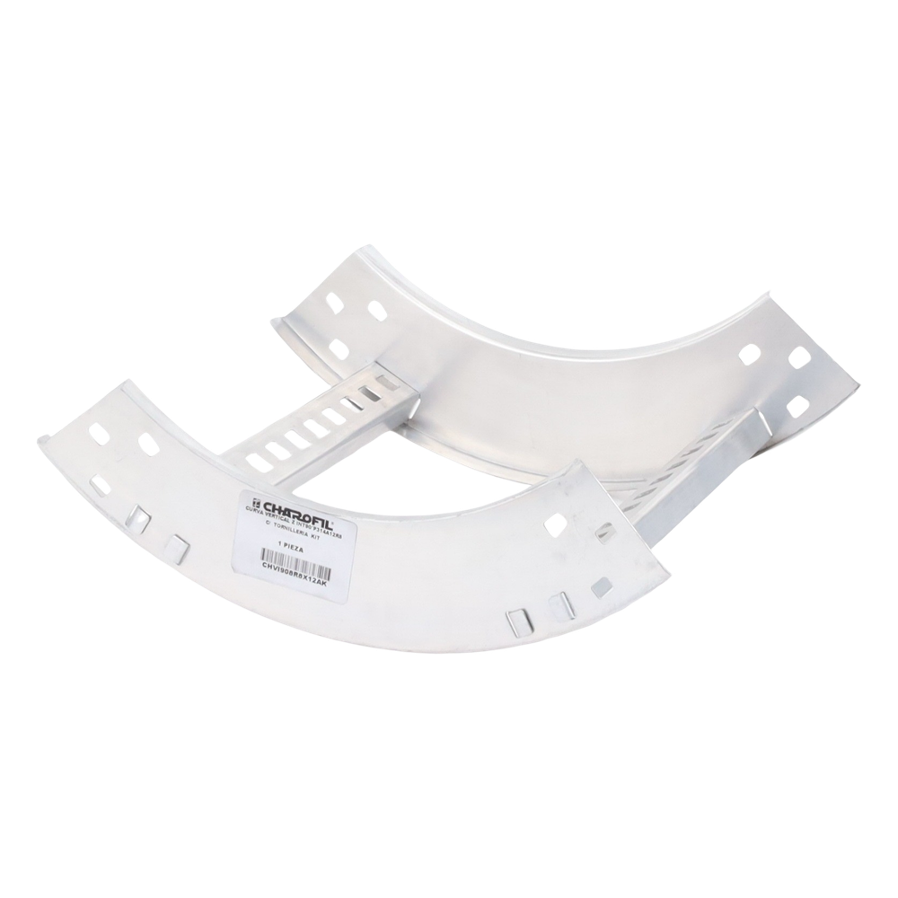 Curva Vertical Interior de Aluminio de 90° Perfil Z / Peralte 3 1/4" / Ancho 12" / Radio 8" / Incluye Tornillería (CHVI90EZ314R8X12AK)