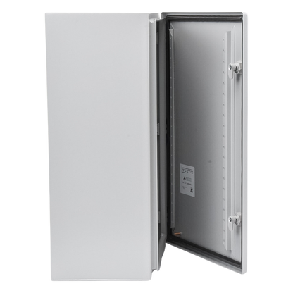Gabinete de Acero, Nema 4 -IP 66 de 40 x 60 x 25 cm con Platina y certificado UL.