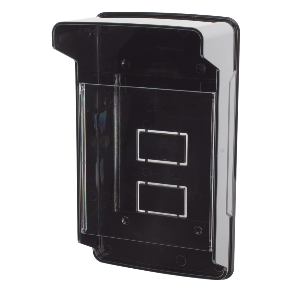 Carcasa Protectora Universal Color Negro con Tapadera de Acrílico / Medidas 245 × 143 × 83 mm / Compatible con Múltiples Modelos de Control de Acceso