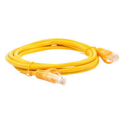 Cable de Parcheo UTP Cat5e - 2.0 Metros (6.56 Pies) - Amarillo