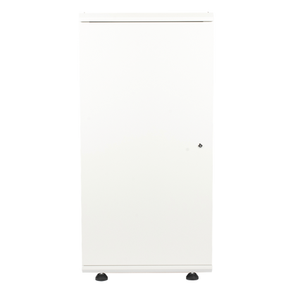 Gabinete Rack 24 Unidades / 19 Pulgadas / Puerta de Cristal / Piso / Acero Calibres 16-18-20 / 750 Kg Carga / 600x605x1190 mm (23.6x23.8x46.9 in)