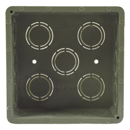 Caja Cuadrada de 1/2" - 3/4" para PVC Conduti Pesado.