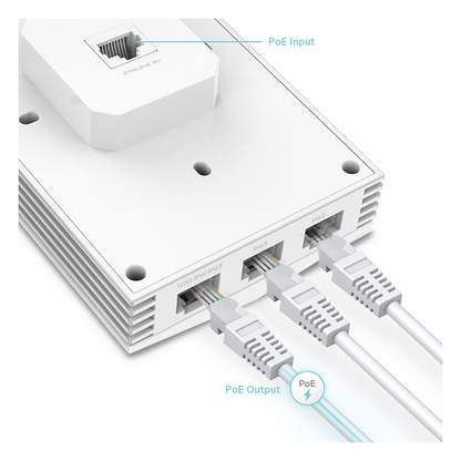 Punto de Acceso Omada / Wi-Fi 6 AX3000 MU-MIMO 2x2 / Alta Densidad de Usuarios / Configuración por Controlador o Stand-Alone / Para Montaje en