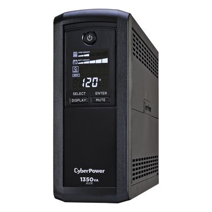 UPS de 1350 VA/815 W, Topología Línea Interactiva, Entrada 120 Vca NEMA 5-15P, Tipo Mini Torre, Con 10 Tomas NEMA 5-15R