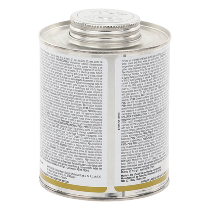 Pegamento / Cemento Claro de 473 ml para Tubo Conduit PVC Pesado.