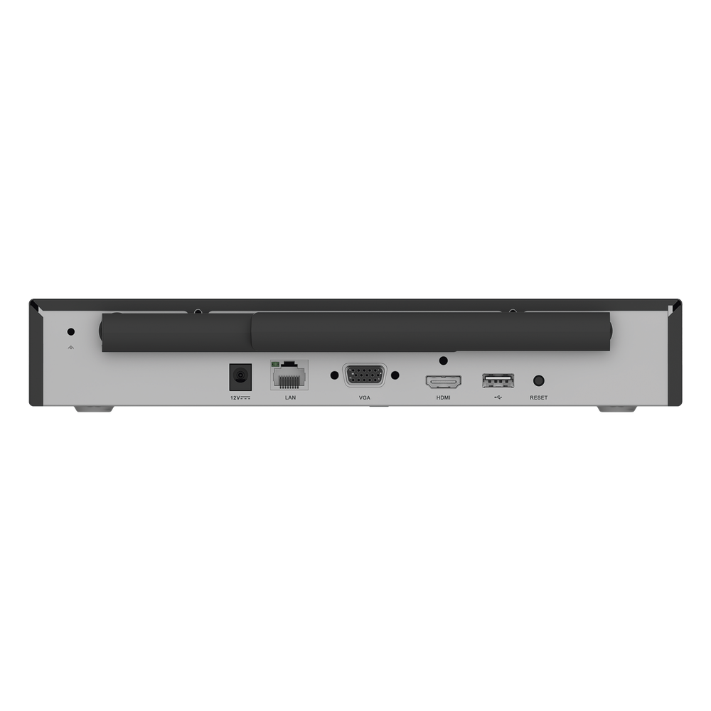 NVR Inalámbrico (WiFi) de 8 Canales IP / Admite Cámaras hasta 5 Megapixel (3K) / Salidas HDMI y VGA / H.265 / Almacenamiento hasta 8 TB