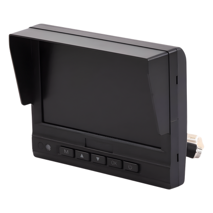 Monitor y Botones de 7" LCD / Compatible con DVR Móvil HIKVISION / Conector Tipo Aviación