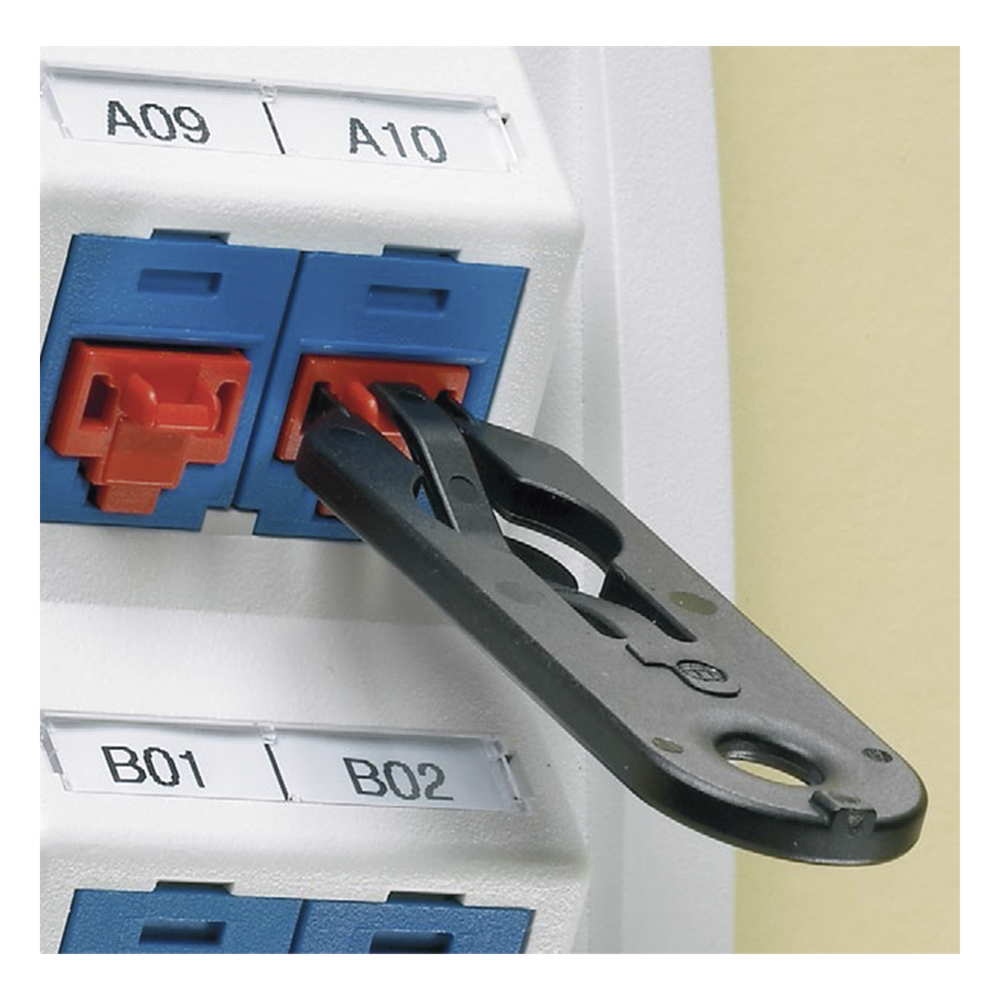 Kit de 10 Dispositivos para Bloquear Puertos Jack RJ45, Color Negro, Incluye Llave de Extracción