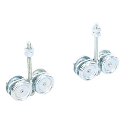 ECO KIT 4C - M / Kit de Carretillas de Cuatro Ruedas / Carga Soportada de 150 lbs / Incluye Dos Carretillas Para Puertas Colgantes