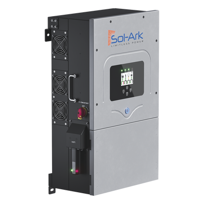 Inversor Hibrido SOL-ARK, 12 Kw, 220 Vcc, Fase Dividida, IP65, Entrada de Baterías a 48 Vcc