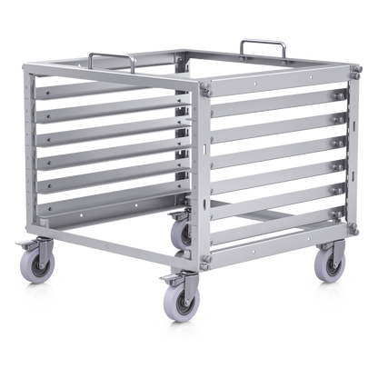 Rack Abierto 6U Compacto y Apilable sin Herramientas para Equipos UniFi, Ensamblaje Toolless, Ruedas con Seguro y Expansión a 12U con Kit de Apilado