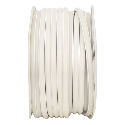 Manguera LED Luminosa Blanca de Resina Transparente y Flexible / Para uso Interior o Exterior / Carrete de 50 m/ 110V CA 4.2 A/ 500 W Potencia