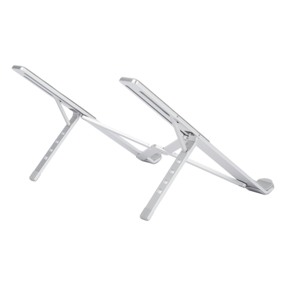 Soporte Portátil de Aluminio para Laptop / Amplia Compatibilidad de 11-17.3" / Ajuste de Altura 46.5 mm-136.5 mm / Capacidad de carga de 5 kg
