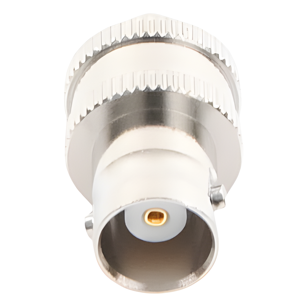 Adaptador en Línea de Conector BNC Hembra a SMA Hembra / Radios Portátil Kenwood, Uniden, Níquel/ Oro/ Teflón