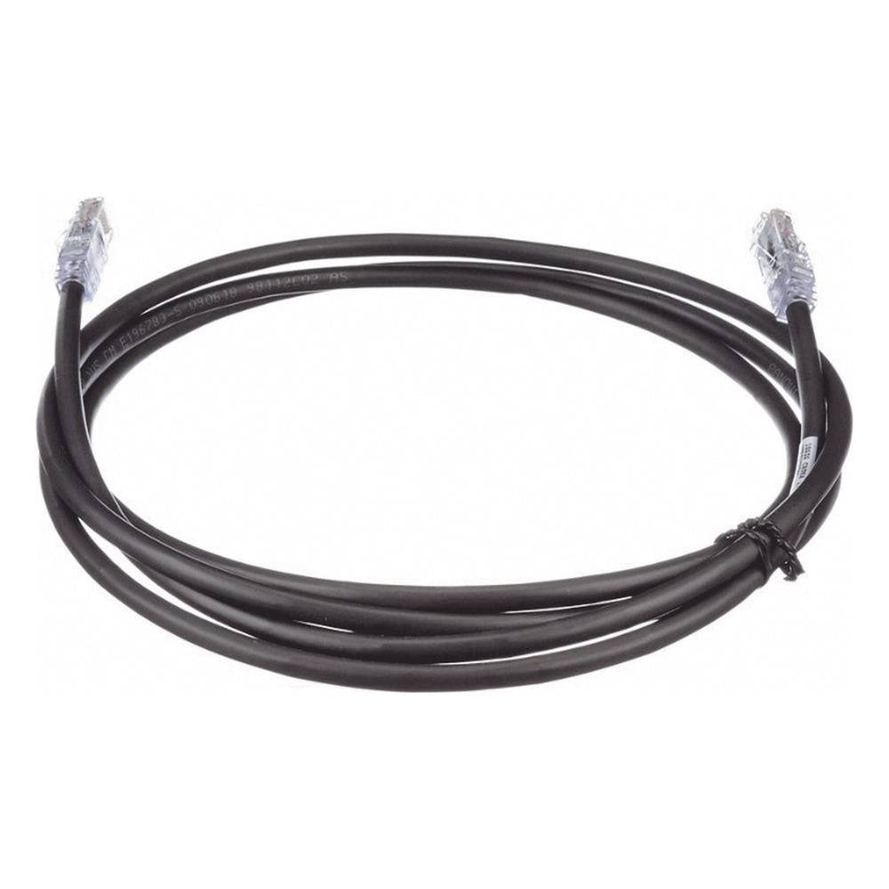 Cable de Parcheo UTP, Cat6A, 24 AWG, CM, Color Negro, 2.13 Metros (7 Pies)