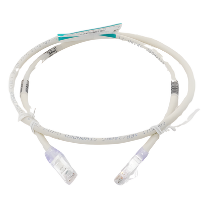 Cable de Parcheo TX6, UTP Cat6, 24 AWG, CM, Color Blanco Mate, 0.91 Metros (3 Pies)