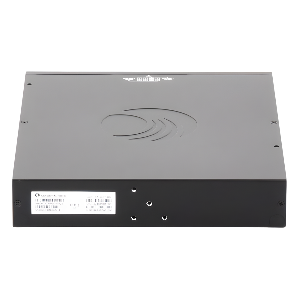 Switch cnMatrix WISP TX1012-DC-P de 8 puertos PoE y 4 SFP+, 170 W PoE Budget, Capa 2, gestión cnMaestro On-Premises, para corriente directa