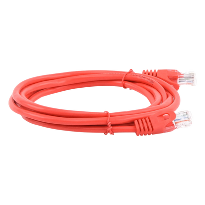 Cable de Parcheo UTP Cat5e - 2.0 Metros (6.56 Pies) - Rojo