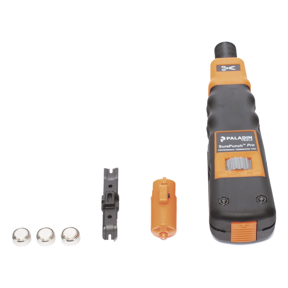 Herramienta de Impacto Punchdown para Terminación de Conectores Estilo 110 con Luz LED