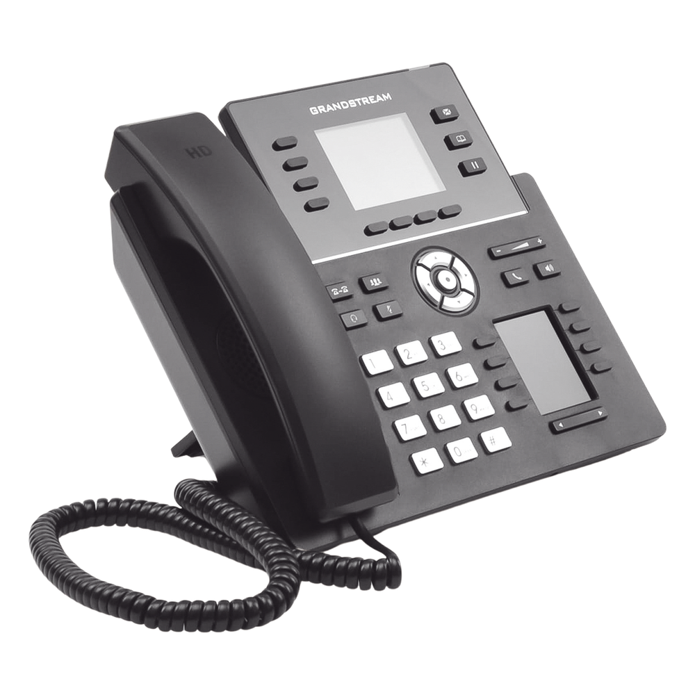 Teléfono IP Wi-Fi, Grado Operador, 4 líneas SIP con 4 cuentas, pantalla a color 2.8", puertos Gigabit, Bluetooth, PoE, codec Opus, IPV4/IPV6 con