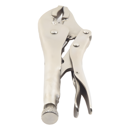 Pinza Perra Ajustable de Presión de 10”. Quijada Curva con Corta Alambre. Acero CR-V