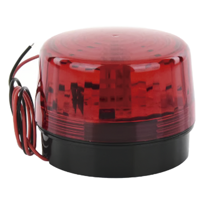 Luz Estroboscópica LED (35) / Patrones de Parpadeo Ajustables / 8 Patrones / Batería de Respaldo / 12-24 Vcc/Vca / Resistente al Clima IP66/IP55