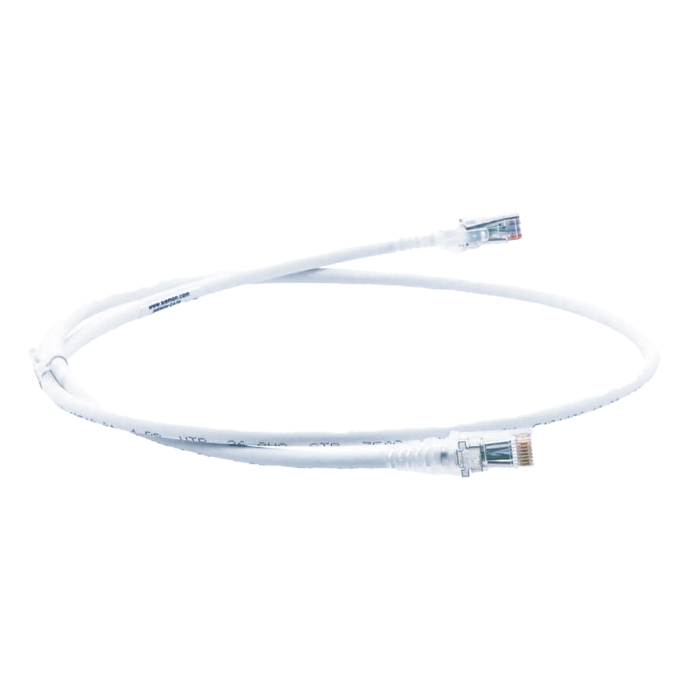 Patch Cord MC6 Modular Cat6 UTP, CM/LS0H, 0.91 Metros (3 Pies), Color Blanco, Versión Bulk (Sin Empaque Individual)