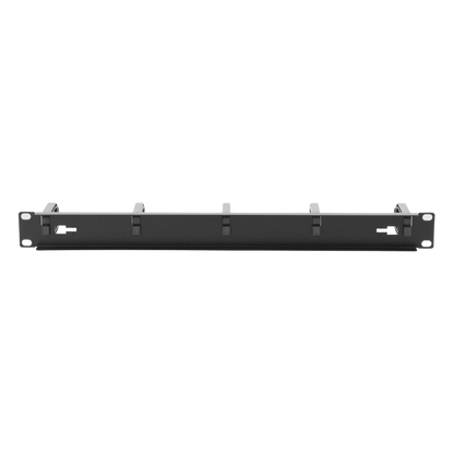 Organizador de Cables con 5 anillos, 1U, 19" Color negro