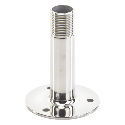 Montaje Recto de Acero Inoxidable / de 4 pulgadas de Alto y 3 de Base / Rosca 1-1/4
