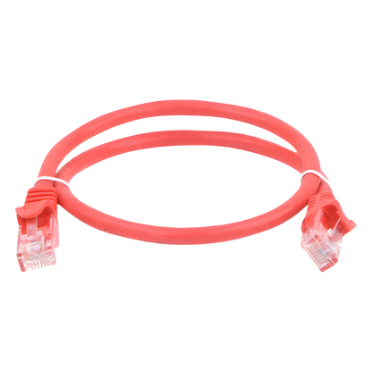 Cable de Parcheo UTP Cat6 - 0.5 Metros (1.64 Pies) - Rojo