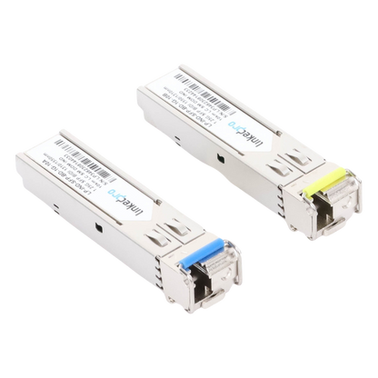 Transceptores Ópticos Industriales Bidireccionales SFP (Mini-Gbic) / Monomodo 1310 & 1550 nm / 1.25 Gbps / 1000BASE-BX / Conector LC/UPC Simplex