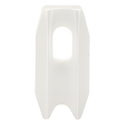 Aislador Blanco de Esquina para Cercos Eléctricos / 18 kV / Resinas Vírgenes / Resistencia 7.5-10.2 kg / Anti UV / 66 mm x 31.6 mm