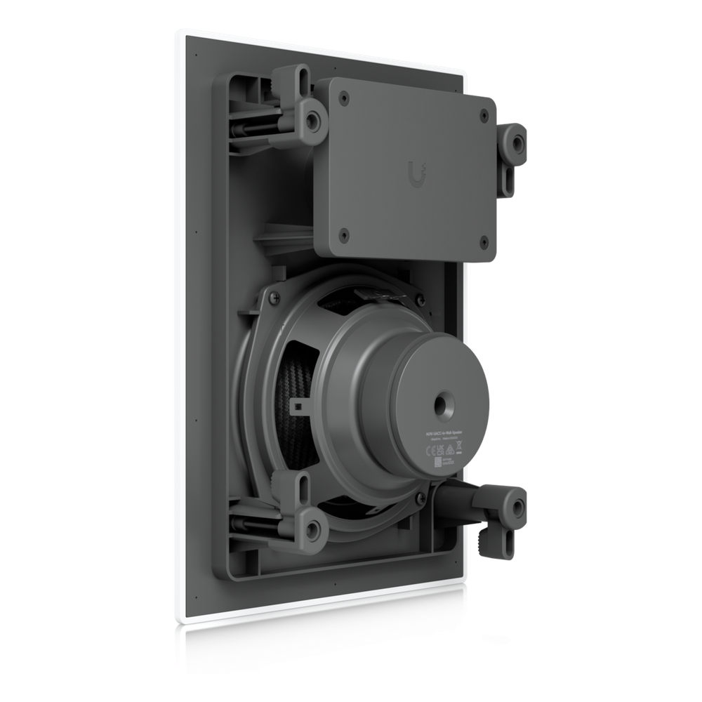 UniFi In-Wall Speaker Altavoz Empotrable de Pared / Woofer 6.5" 130W / Tweeter 1" Pivote ±15° / 8 Ohms / Cobertura Simétrica Axial de 90° / NDAA
