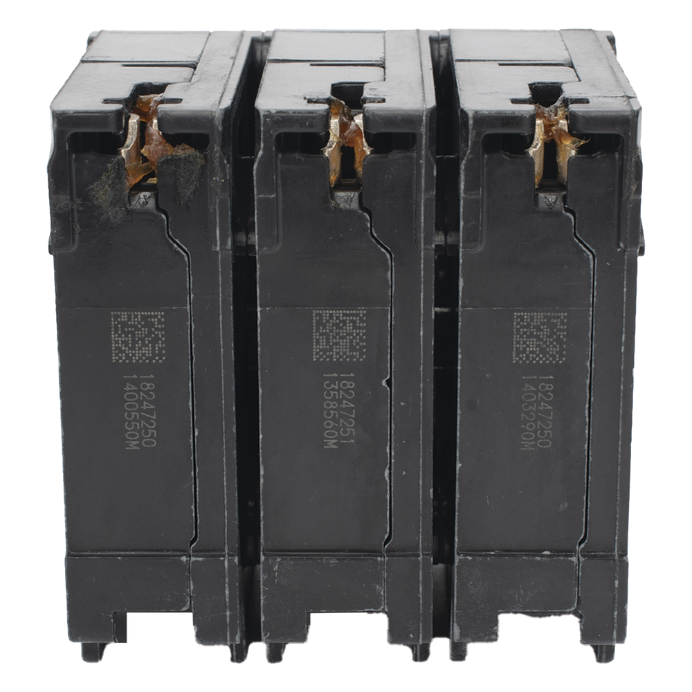 Interruptor automático enchufable tipo QP 3 polos, 15 amp